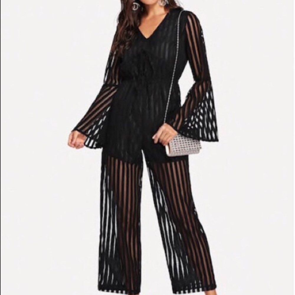 🖤 Sheer Jumpsuit 🖤 - Picture 2 of 5